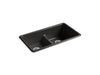 KOHLER K-5312 Iron/Tones Smart Divide 33" top-/undermount double-bowl kitchen sink, black black