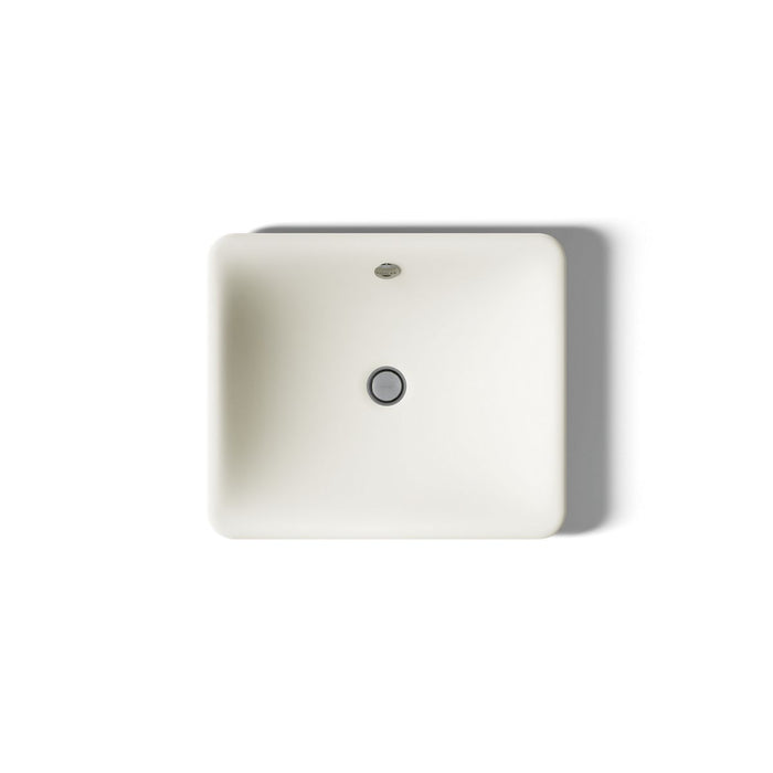 KOHLER K-5400-B Iron Plains 18-1/2" rectangular vessel bathroom sink, biscuit - view 3
