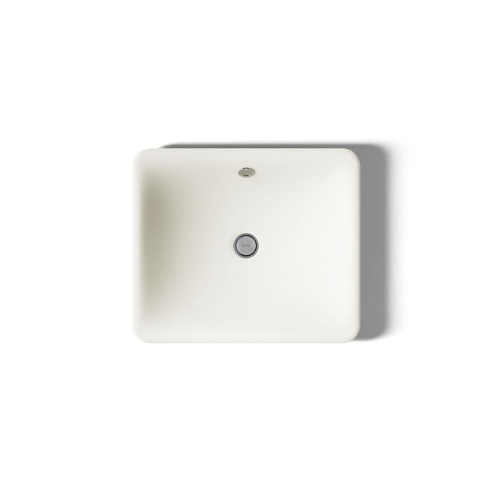 KOHLER K-5400-P5 Iron Plains 18-1/2" rectangular vessel bathroom sink, biscuit - view 3