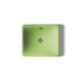 KOHLER K-5400-PFG Iron Plains 18-1/2" rectangular vessel bathroom sink, fresh green exterior with fresh green interior -...