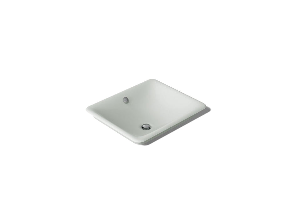 KOHLER K-5400-W Iron Plains 18-1/2" rectangular vessel bathroom sink, sea salt