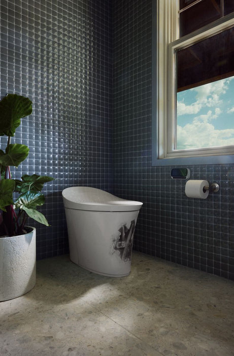 KOHLER K-5401 Landshapes™ by Daniel Arsham One-piece Elongated Smart Toilet, Dual-flush, landshapes smart toilet - view 2