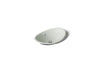 KOHLER K-5403-P5 Iron Plains 20-3/4" oval vessel bathroom sink, sea salt