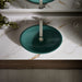 KOHLER K-5403-PAT Iron Plains 20-3/4" oval vessel bathroom sink, teal exterior with teal interior - view 5