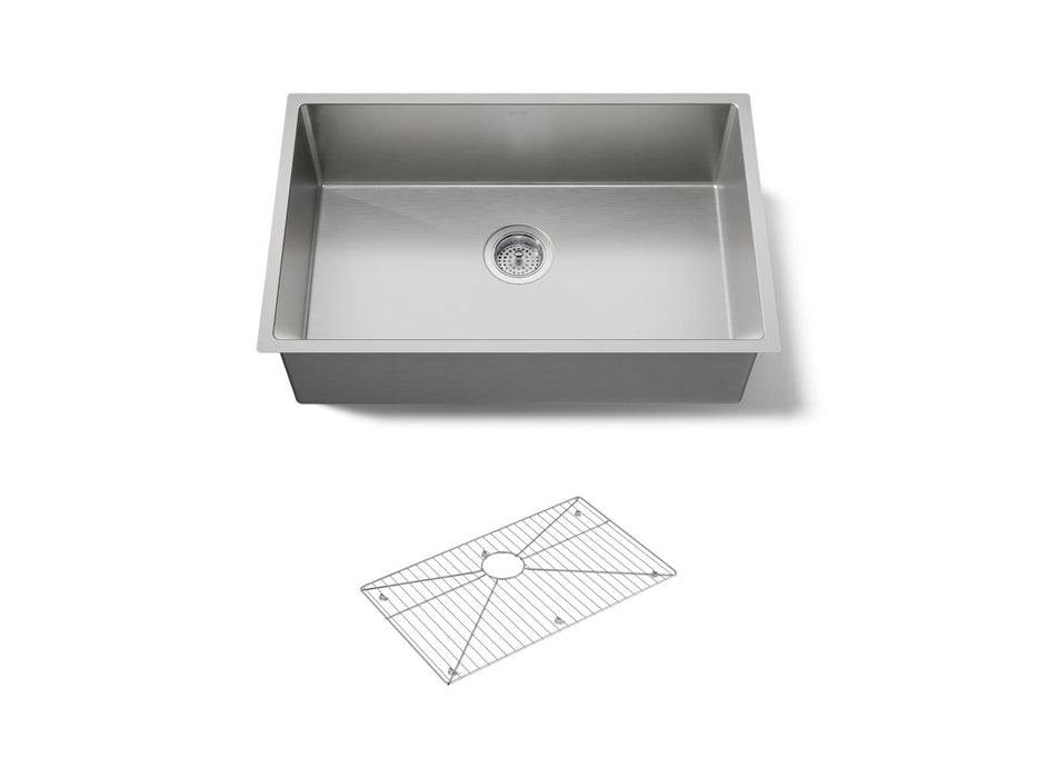 KOHLER K-5409 Strive 29" undermount single-bowl kitchen sink, stainless steel
