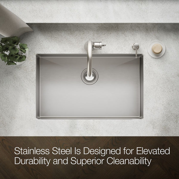 KOHLER K-5409 Strive 29" undermount single-bowl kitchen sink, stainless steel - view 5