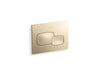 KOHLER K-5413 Cue Flush actuator plate for 2"x 4" in-wall tank and carrier system, vibrant french gold
