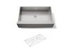 KOHLER K-5415 Strive 35-1/2" undermount single-bowl farmhouse kitchen sink, stainless steel