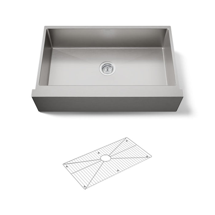 KOHLER K-5415 Strive 35-1/2" undermount single-bowl farmhouse kitchen sink, stainless steel - view 5