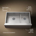 KOHLER K-5416 Strive Smart Divide 35-1/2" undermount double-bowl farmhouse kitchen sink, stainless steel - view 5