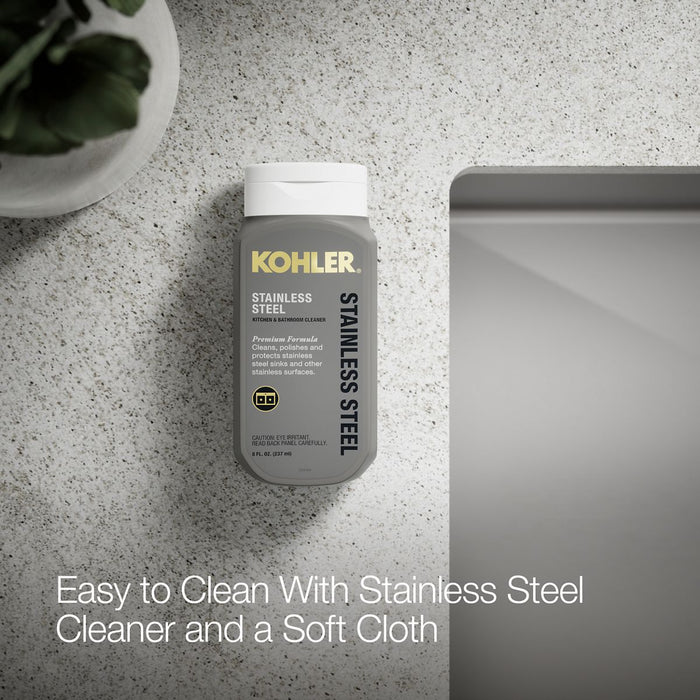 KOHLER K-5417 Strive 29-1/2" undermount single-bowl farmhouse kitchen sink, stainless steel - view 4