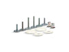 KOHLER K-5420-0 K-5420 Clean Caps Low-profile Toilet Bolt Caps, biscuit