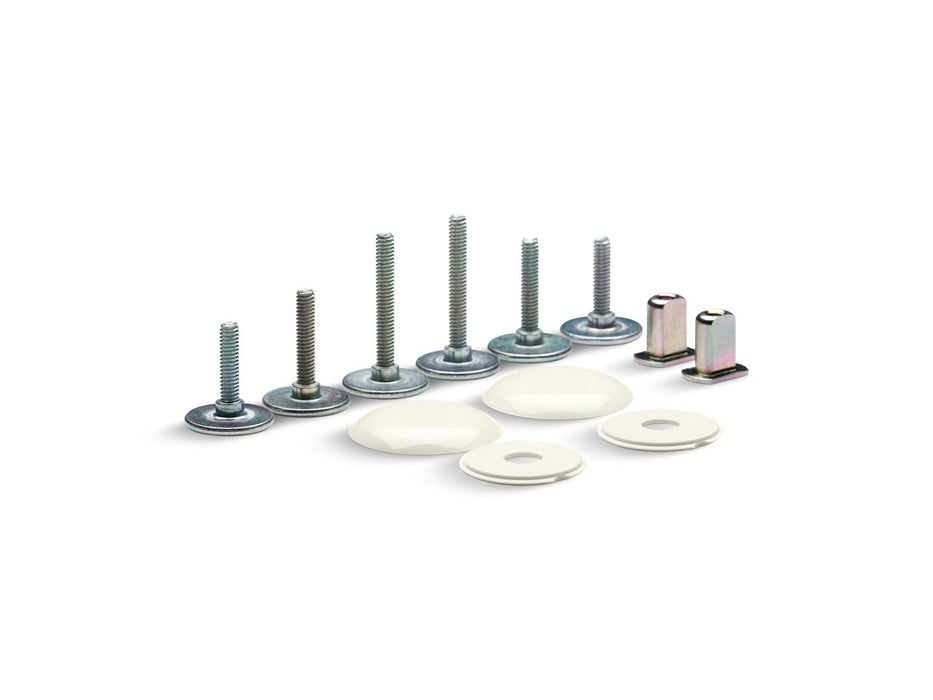KOHLER K-5420-0 K-5420 Clean Caps Low-profile Toilet Bolt Caps, biscuit