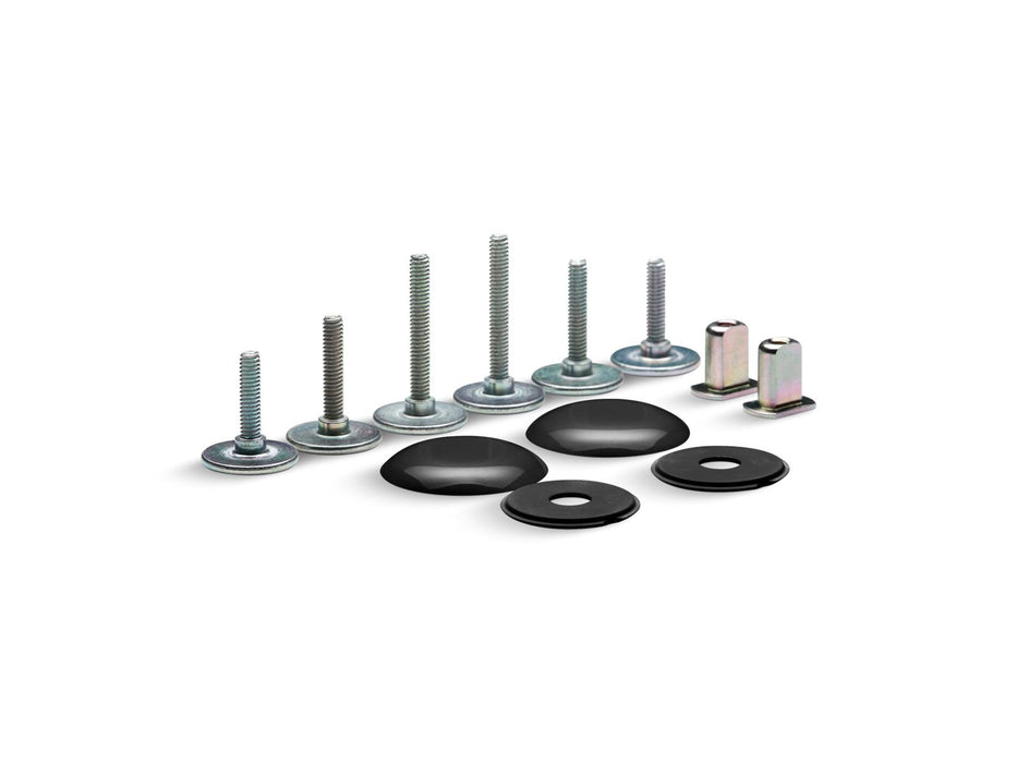 KOHLER K-5420-0 K-5420 Clean Caps Low-profile Toilet Bolt Caps, black black