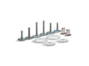 KOHLER K-5420-0 K-5420 Clean Caps Low-profile Toilet Bolt Caps, ice grey
