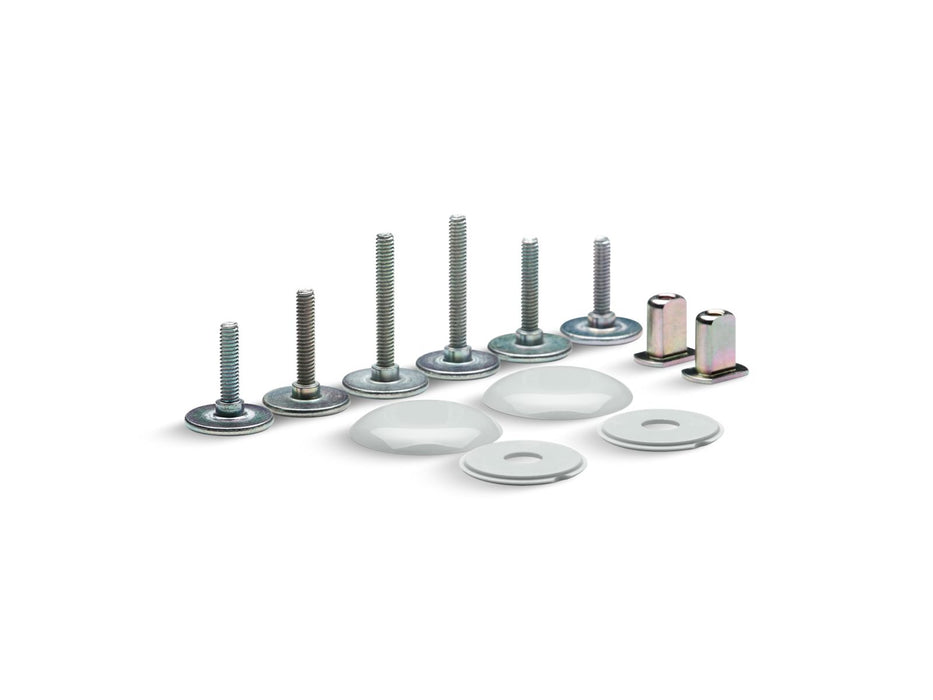 KOHLER K-5420-0 K-5420 Clean Caps Low-profile Toilet Bolt Caps, ice grey