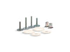 KOHLER K-5420-0 K-5420 Clean Caps Low-profile Toilet Bolt Caps, innocent blush