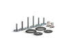 KOHLER K-5420-0 K-5420 Clean Caps Low-profile Toilet Bolt Caps, thunder grey