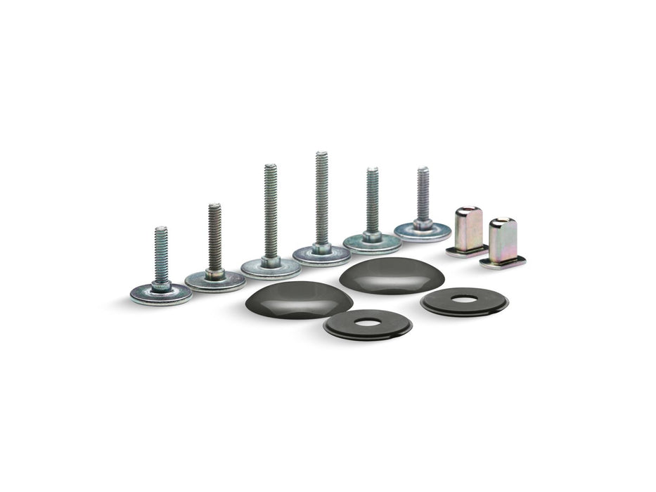 KOHLER K-5420-0 K-5420 Clean Caps Low-profile Toilet Bolt Caps, thunder grey