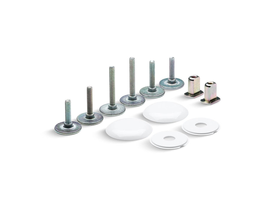 KOHLER K-5420-0 K-5420 Clean Caps Low-profile Toilet Bolt Caps, white
