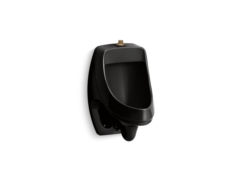 KOHLER K-5452-ET Dexter Washout wall-mount 0.125 gpf urinal with top spud, black black