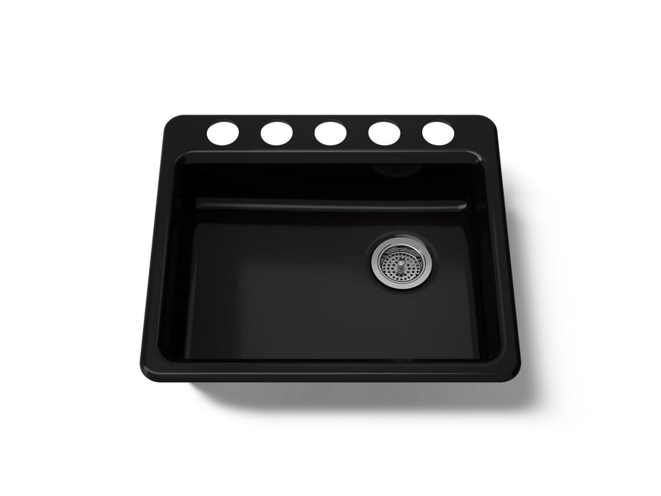 KOHLER K-5479-5U Riverby 25" undermount single-bowl kitchen sink