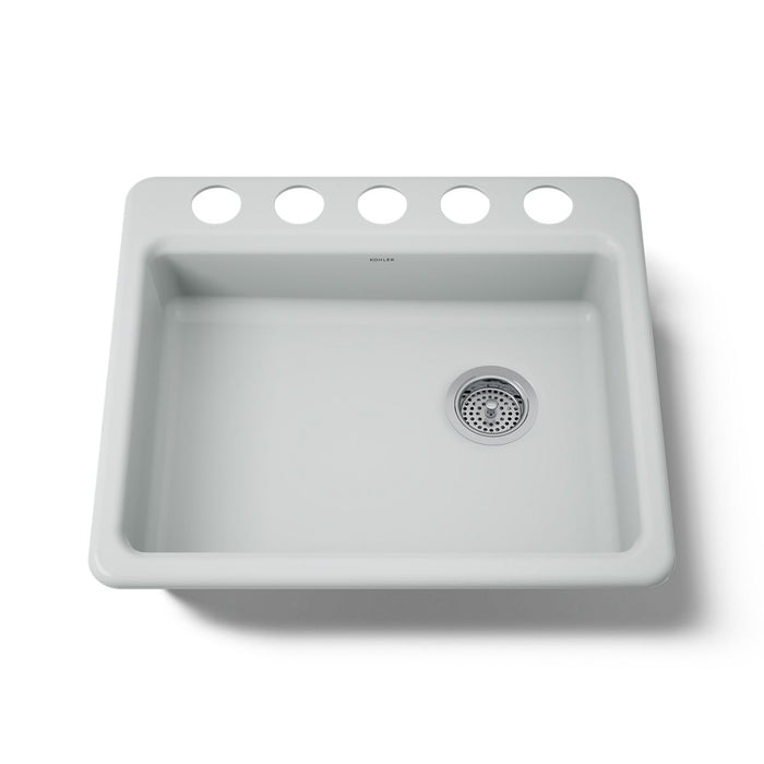 KOHLER K-5479-5U Riverby 25" undermount single-bowl kitchen sink