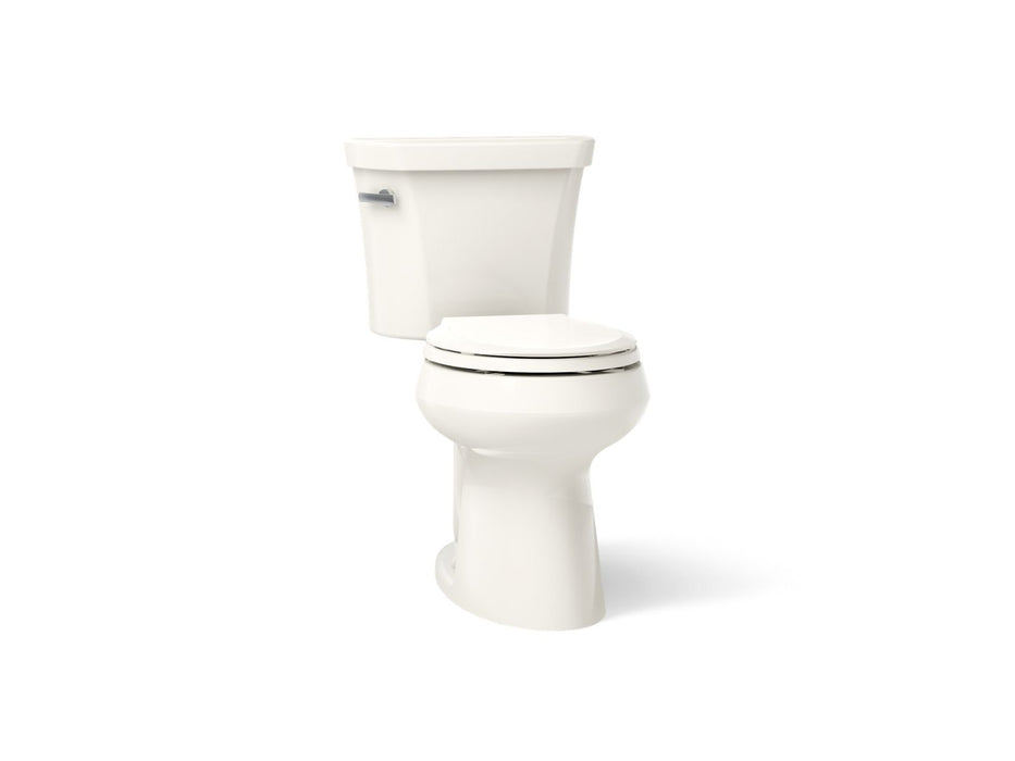 KOHLER K-5481-RA Highline ComForteeight Two-piece round-front 1.28 gpf chair height toilet with right-hand trip lever,...