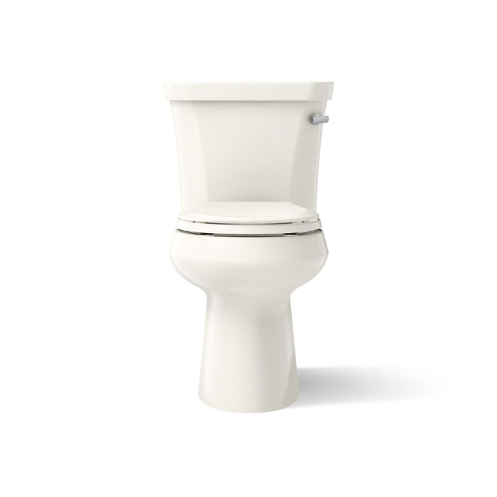 KOHLER K-5481-RA Highline ComForteeight Two-piece round-front 1.28 gpf chair height toilet with right-hand trip lever - Biscuit