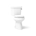 KOHLER K-5481-RA Highline ComForteeight Two-piece round-front 1.28 gpf chair height toilet with right-hand trip lever - White