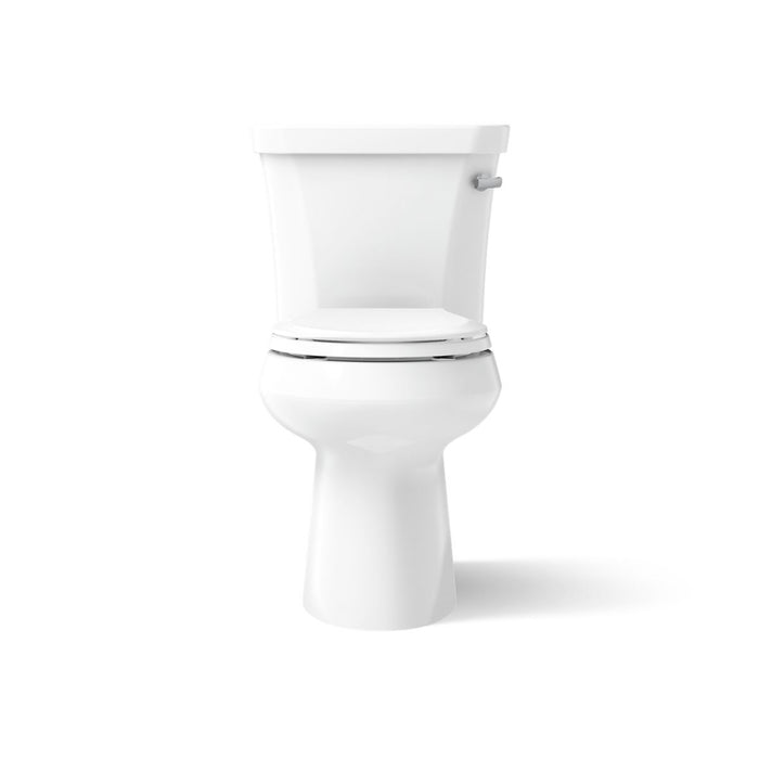 KOHLER K-5481-RA Highline ComForteeight Two-piece round-front 1.28 gpf chair height toilet with right-hand trip lever - White