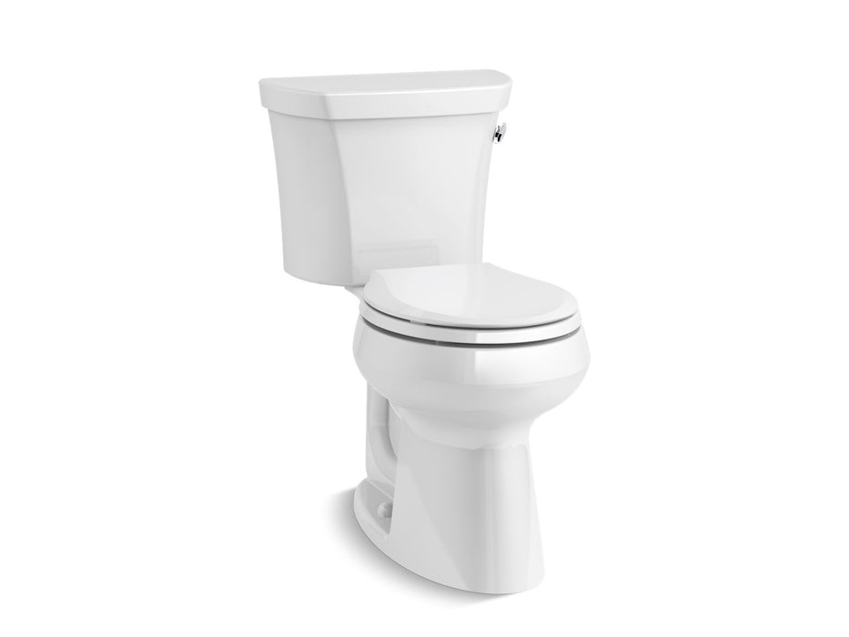 KOHLER K-5481-UR Highline ComForteeight Two-piece round-front 1.28 gpf chair height toilet with right-hand trip lever and...