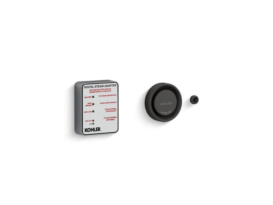 KOHLER K-5548-K1 Invigoration Series Digital steam adapter kit, matte black