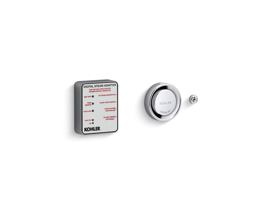KOHLER K-5548-K1 Invigoration Series Digital steam adapter kit, polished chrome