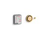 KOHLER K-5548-K1 Invigoration Series Digital steam adapter kit, vibrant brushed moderne brass