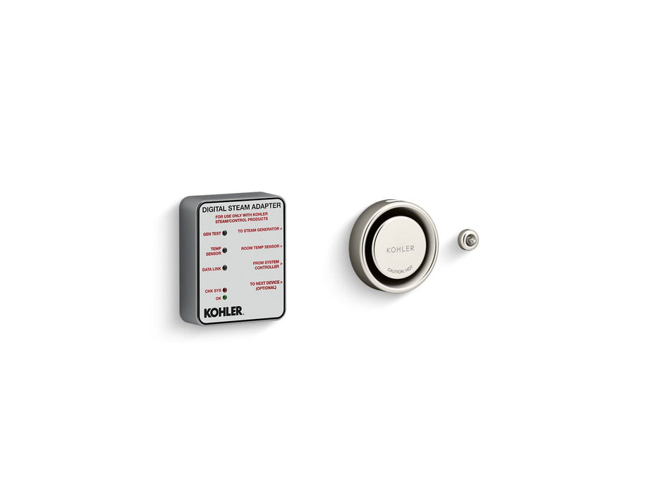 KOHLER K-5548-K1 Invigoration Series Digital steam adapter kit, vibrant brushed nickel