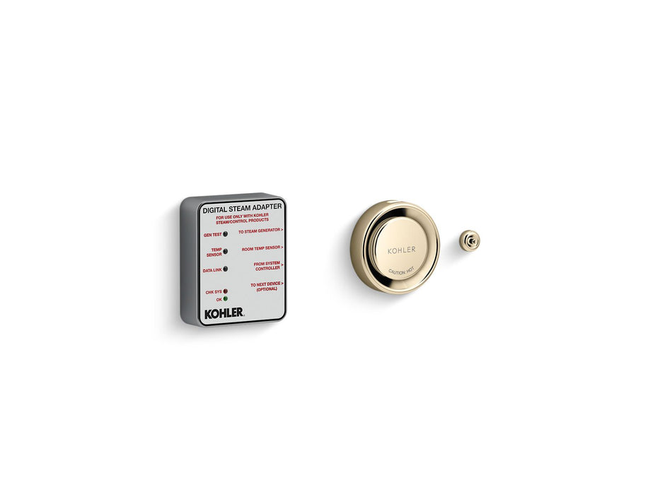 KOHLER K-5548-K1 Invigoration Series Digital steam adapter kit, vibrant french gold