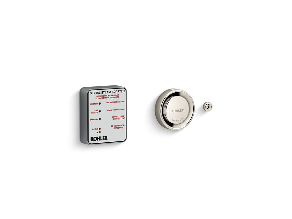 KOHLER K-5548-K1 Invigoration Series Digital steam adapter kit, vibrant polished nickel