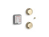 KOHLER K-5549-K1 Invigoration Series Tandem digital steam adapter kit, vibrant french gold