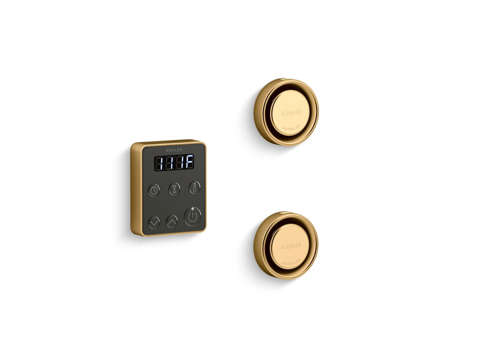 KOHLER K-5558 Invigoration Series Tandem steam generator control kit, vibrant brushed moderne brass