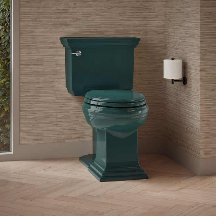 KOHLER K-5626 Memoirs Elongated bowl with concealed trapway, teal - view 3