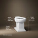 KOHLER K-5626 Memoirs Elongated bowl with concealed trapway, white - view 4