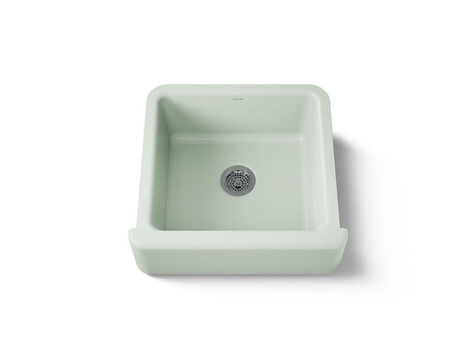 KOHLER K-5665 Whitehaven 23-1/2" undermount single-bowl farmhouse kitchen sink, aspen green