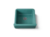 KOHLER K-5665 Whitehaven 23-1/2" undermount single-bowl farmhouse kitchen sink, teal