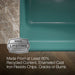 KOHLER K-5665 Whitehaven 23-1/2" undermount single-bowl farmhouse kitchen sink, teal - view 3