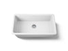 KOHLER K-5707 Iron/Tones 33" top-/undermount single-bowl kitchen sink, white