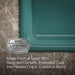 KOHLER K-5708 Iron/Tones 27" top-/undermount single-bowl kitchen sink, teal - view 3