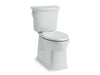 KOHLER K-5709 Corbelle ComForteeight ContinuousClean Two-piece elongated 1.28 gpf chair height toilet with...