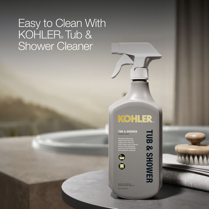 KOHLER K-5713-W1 Underscore 59-3/4" x 35-3/4" drop-in bath with Bask heated surface, ice grey - view 4