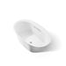 KOHLER K-5713-W1 Underscore 59-3/4" x 35-3/4" drop-in bath with Bask heated surface, white - view 5